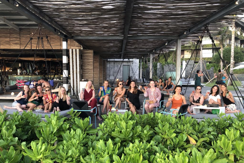 sunset drinks, i love health retreat Bali september 2018