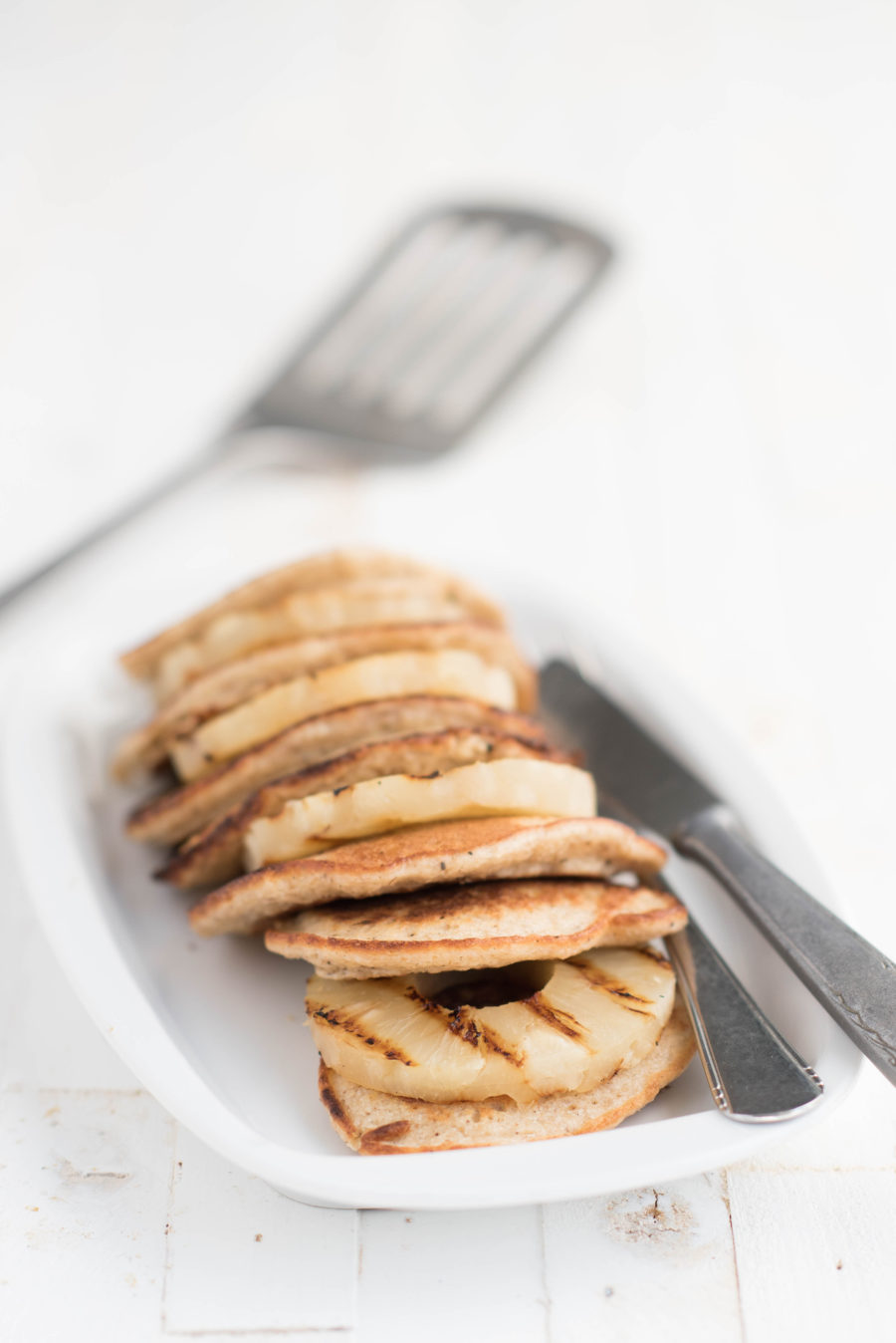 Ricotta pancakes met gegrilde ananas, gezonde lunch recepten