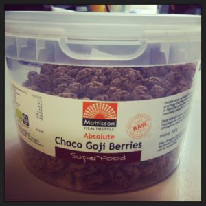 Eetdagboek: Choco goji bessen als super food