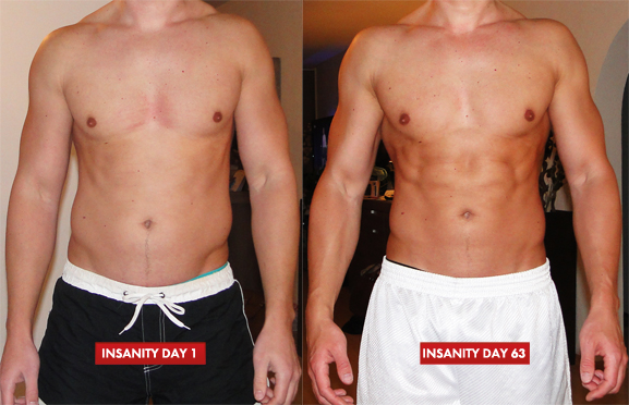 Insanity Workout before after