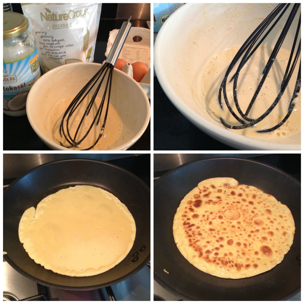 Bereiding quinoa pannenkoek