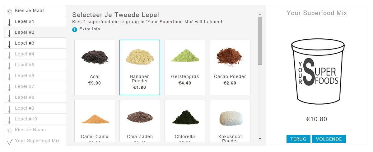 Yoursuperfoods.nl - mix je eigen superfood mix
