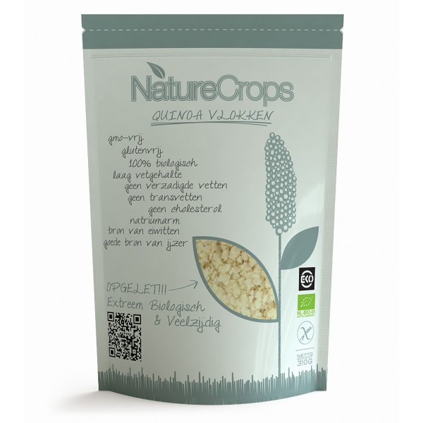 NatureCrops Quinoa Vlokken voor recept quinoa aubergine rolletjes