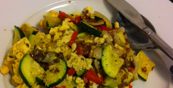 scrambled egg met groenten - eetdagboek i love health