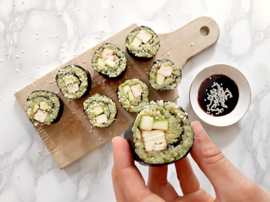 healthy sushi, vegan recepten