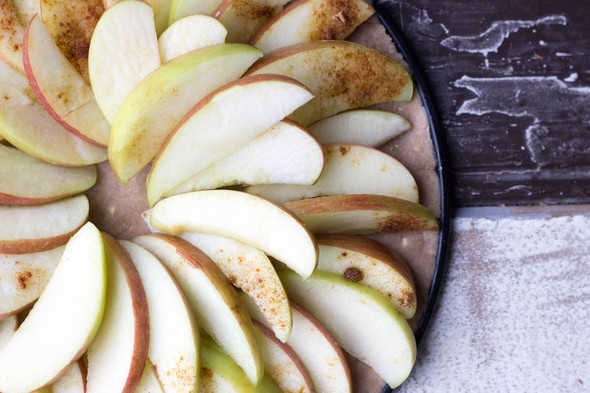Glutenvrije en vegan appeltaart, gezonde toetjes