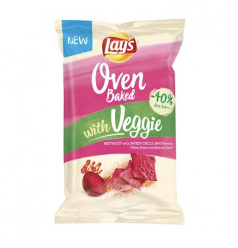 Lays oven baked veggie thins, what's new, augustus 2019