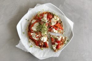 snelle gezonde pizza met kiemen