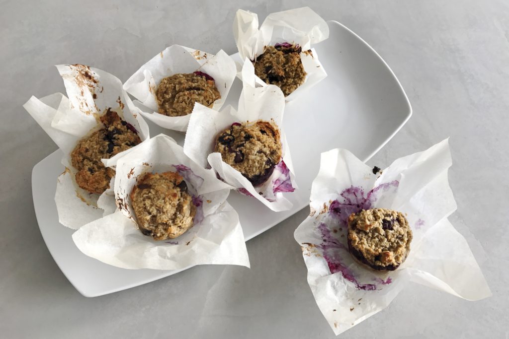 blueberry kokos muffins