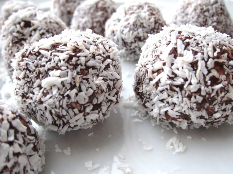 Recept chocolade kokos bonbons - gezonde desserts kerst