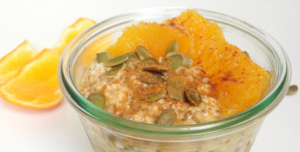 overnight oats met sinaasappel